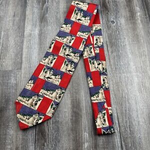 Vintage Robert Talbott Men's 100% Silk Tie 3.75"x58" Snowman Made in the USA